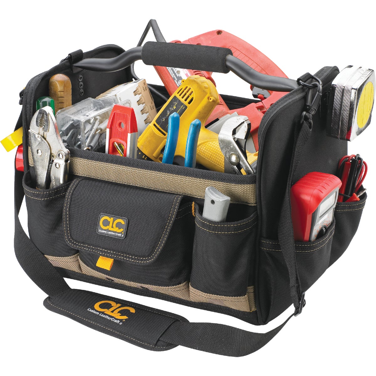 CLC 14 In. 21-Pocket Open Top Soft Sided Tool Tote Image 1
