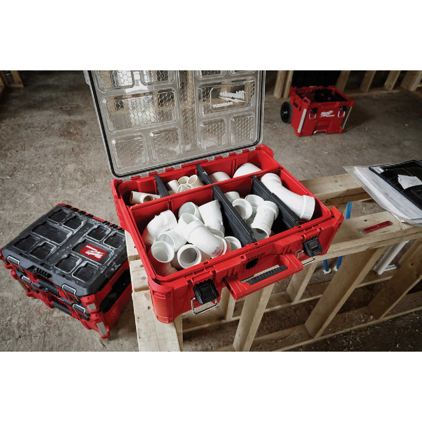 Milwaukee PACKOUT Deep Organizer Toolbox, 50 Lb. Capacity Image 2