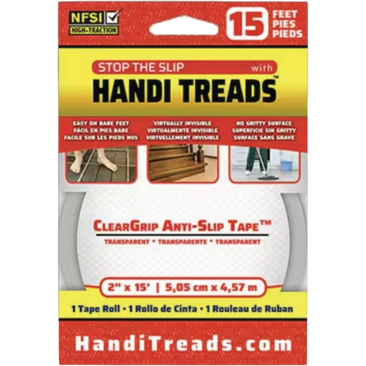 Handi Treads ClearGrip 2 In. x 15 Ft. Adhesive Anti-Slip Tape