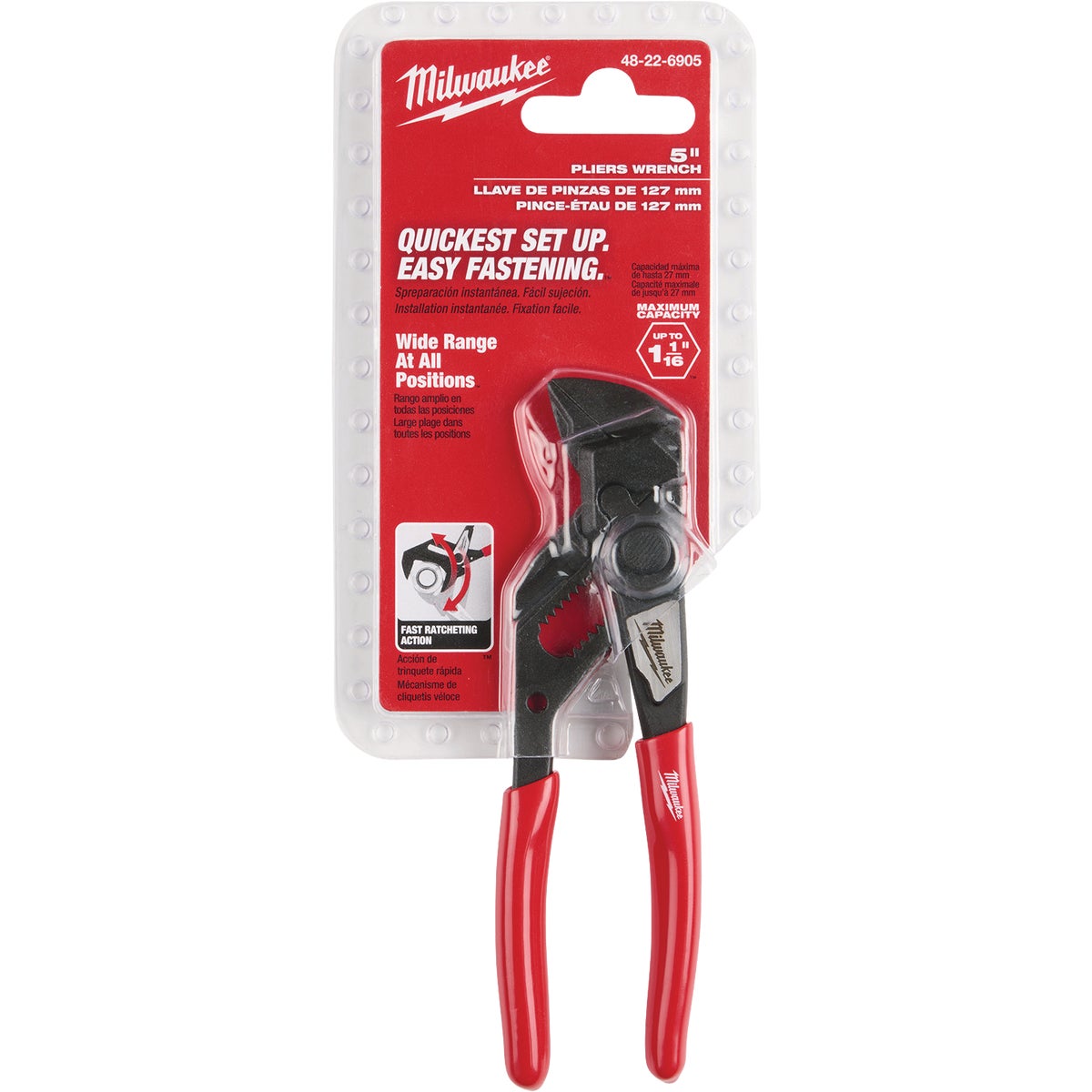 Milwaukee 5 In. Pliers Wrench Image 3