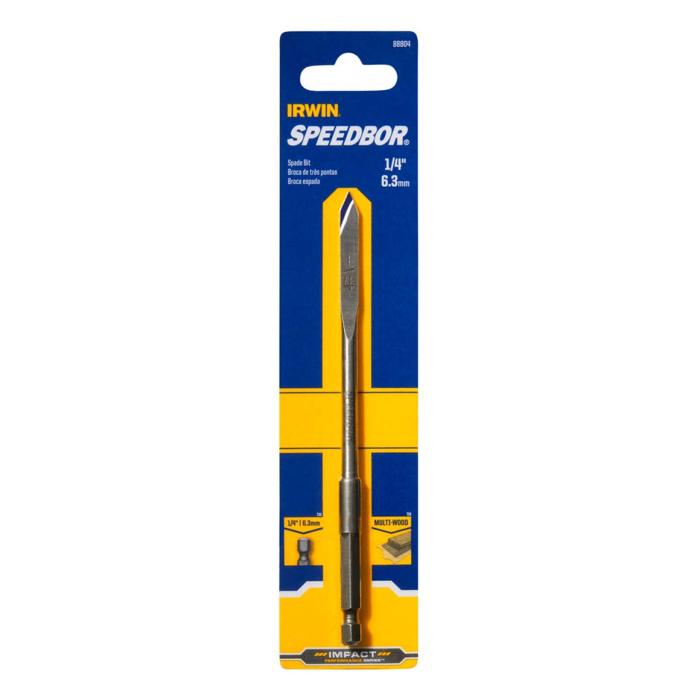 Irwin Speedbor 1/4 In. x 6 In. Spade Bit Image 2