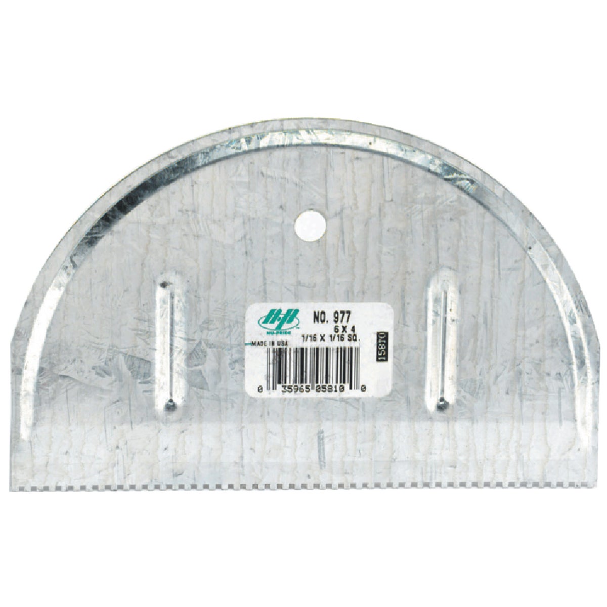 Marshalltown QLT 3/16 In. V-Notch Half Moon Adhesive Spreader