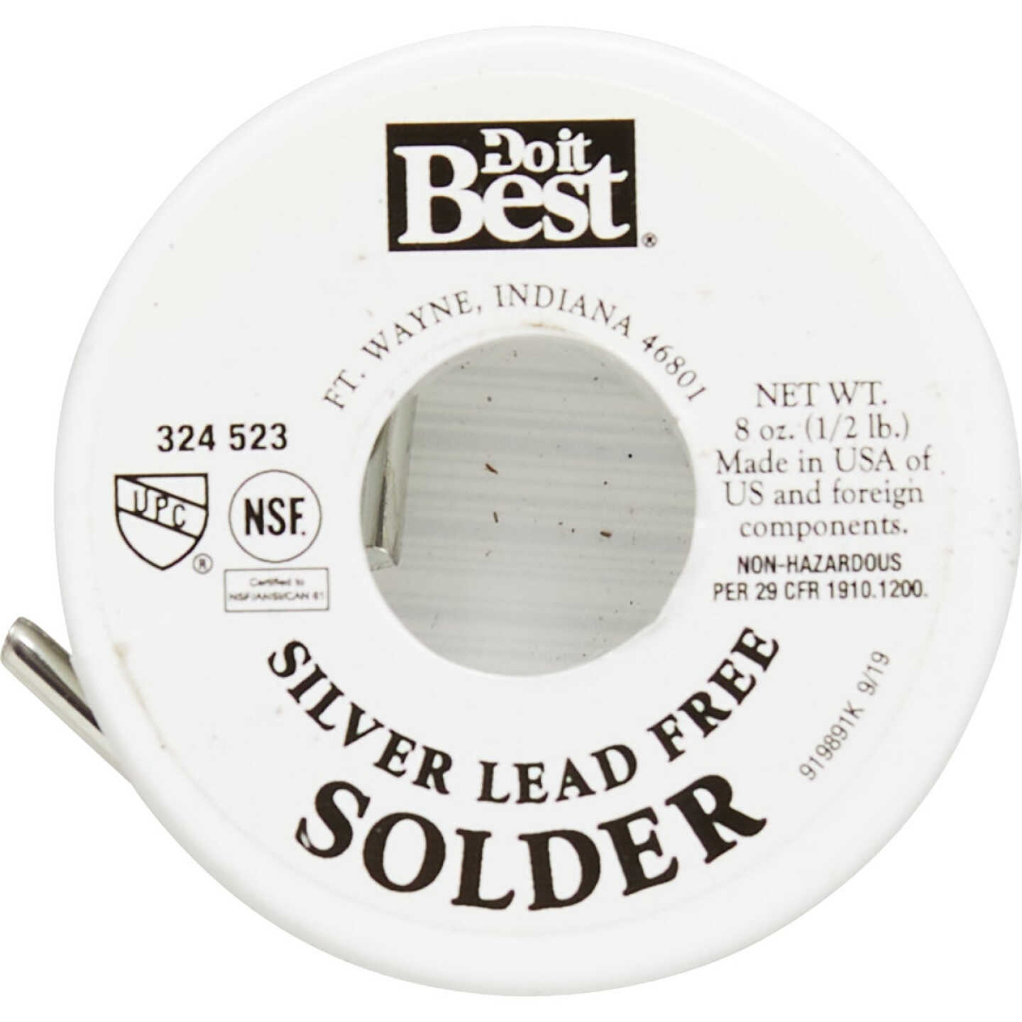 Do it Best 1/2 lb Solid 96% Tin, 4% Silver Solder Image 2