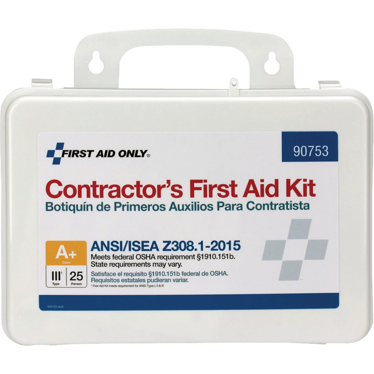 First Aid Only 25-Person Contractor First Aid Kit with Plastic Case (126-Piece) Image 1