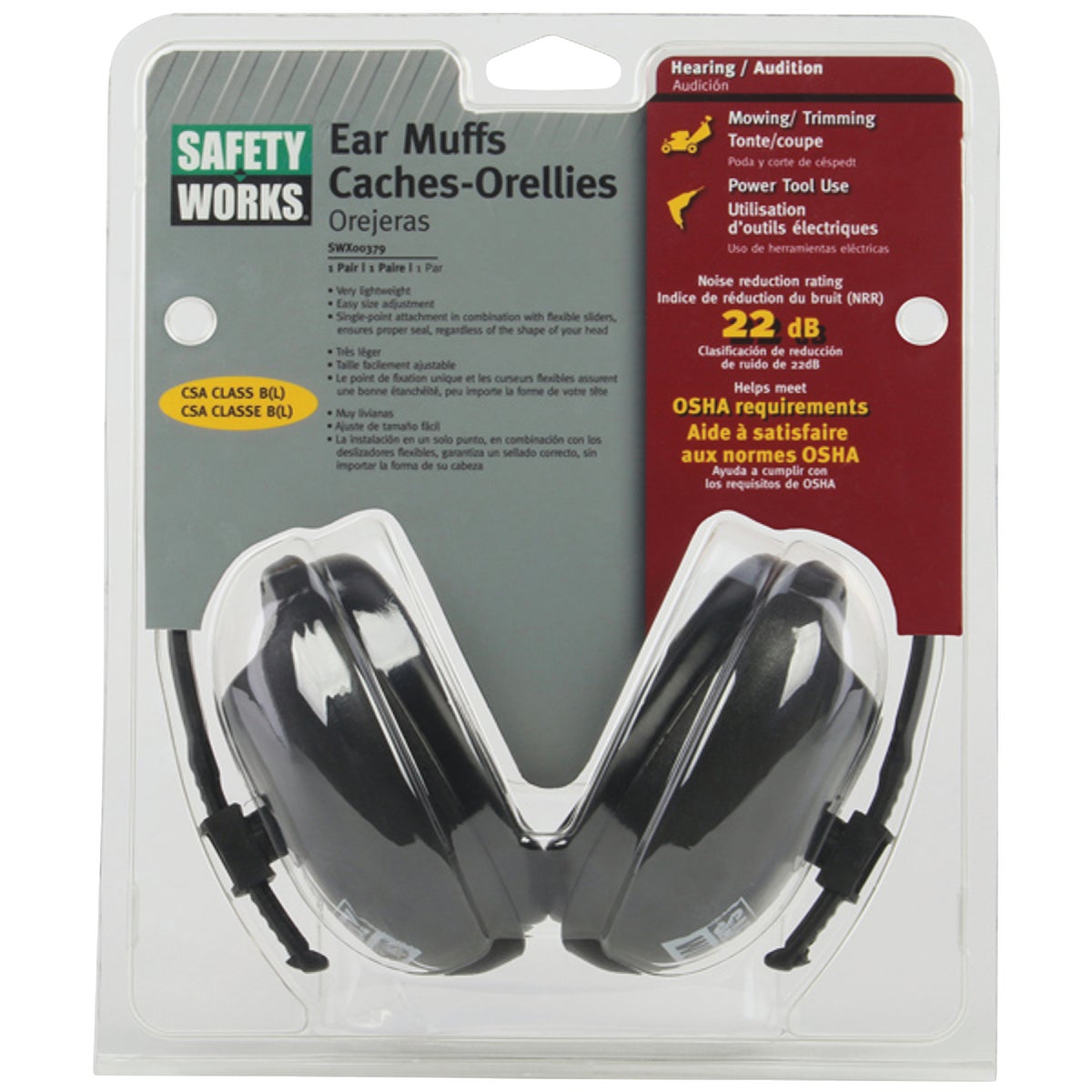 PIP Pro Safety V1 Noise Reduction Ear Muffs Image 2