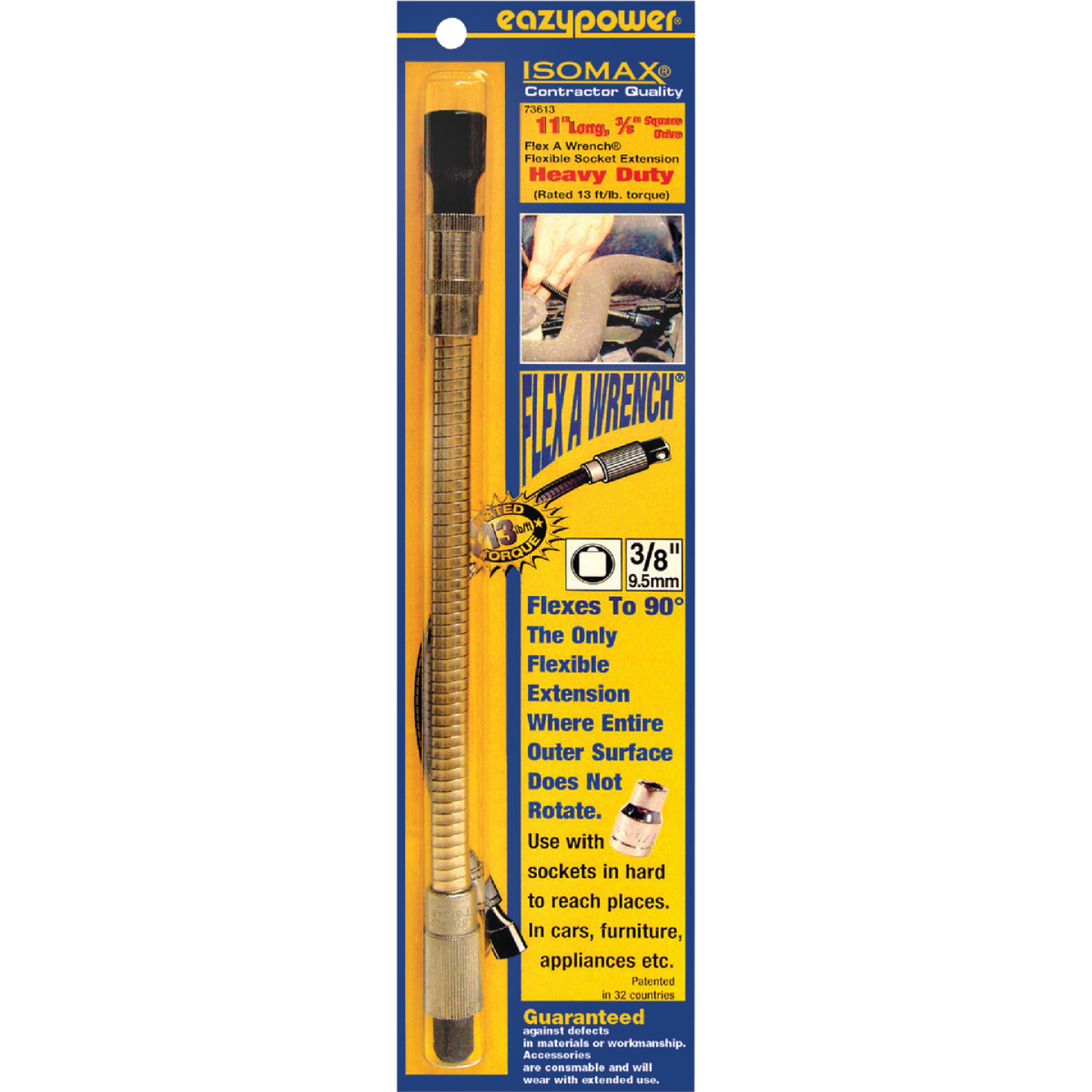 Eazypower FleX-A-Wrench 11 In. 3/8 In. Flexible Bit Extension Image 1