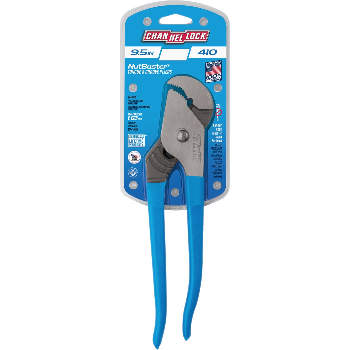 Channellock Nutbuster 9-1/2 In. Curved Groove Joint Pliers Image 4