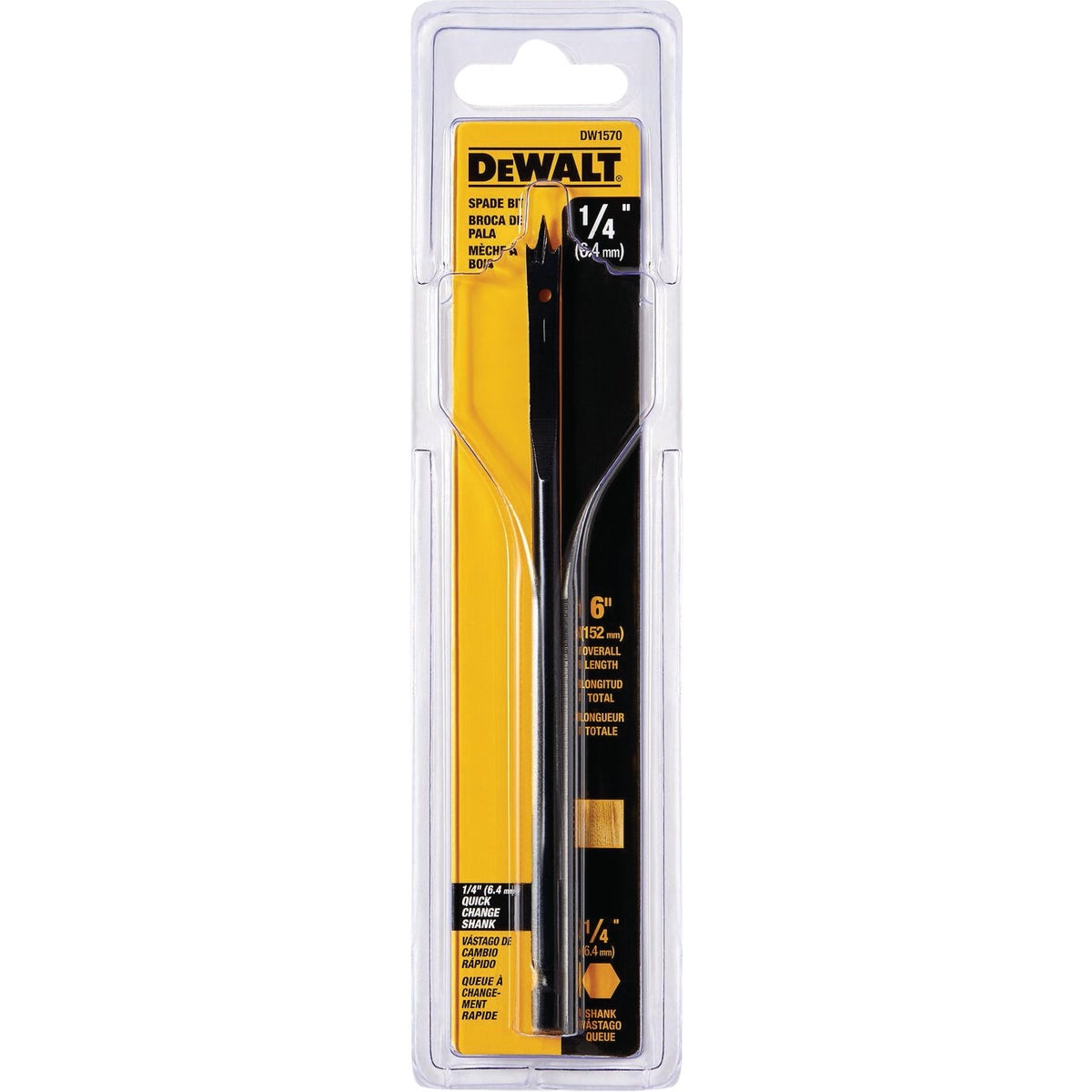 DEWALT 1/4 In. x 6 In. Wood Boring Bit