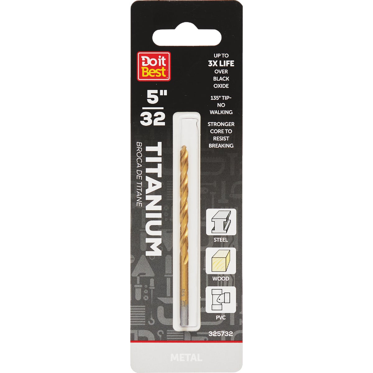 Do it Best 5/32 In. Titanium Drill Bit Image 1