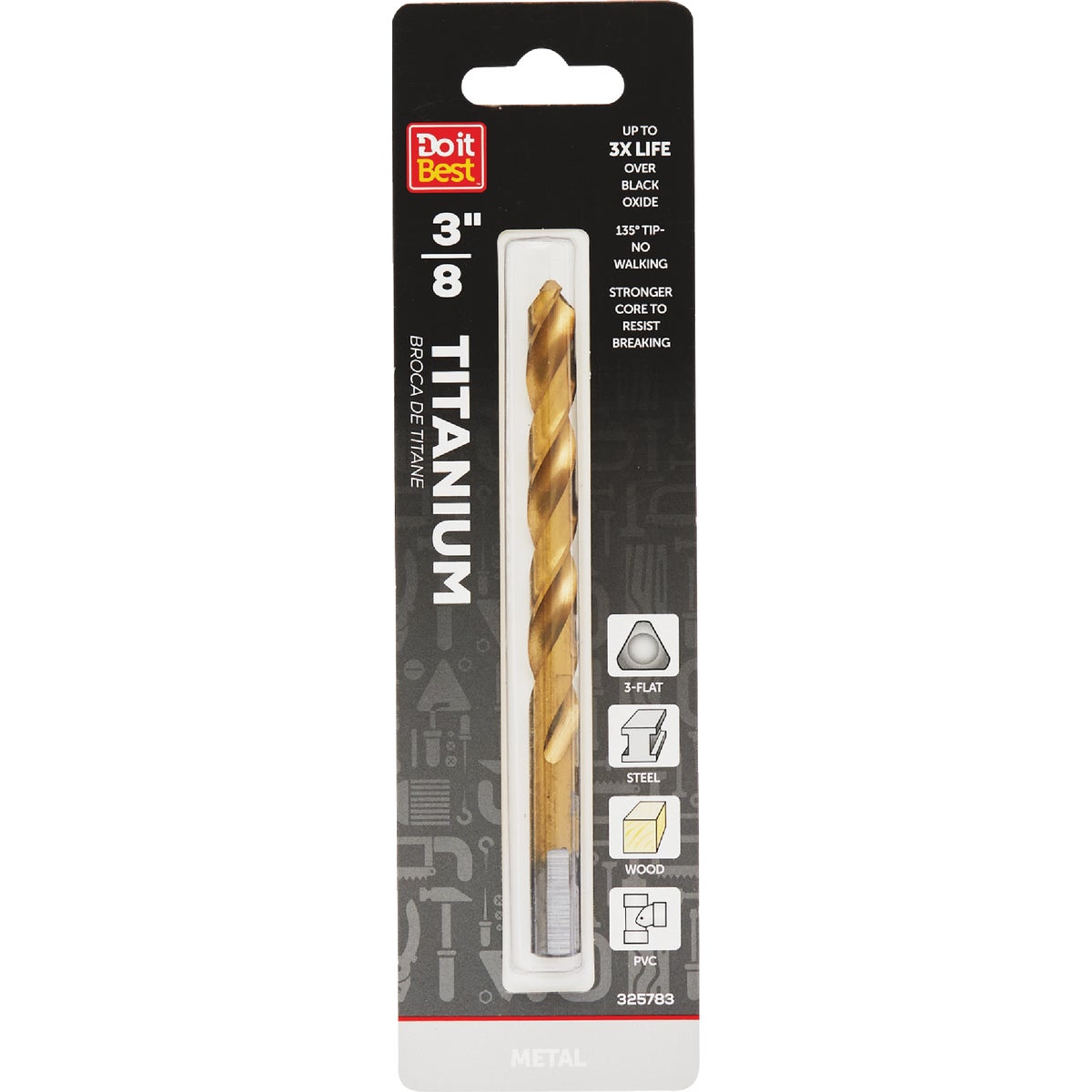 Do it Best 3/8 In. Titanium Drill Bit Image 1
