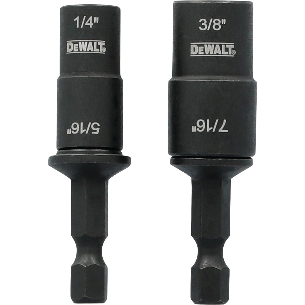 DEWALT Elite Series 1/4 In. x 2 In. Reversible Impact Nutdriver Bit Set (2-Piece)