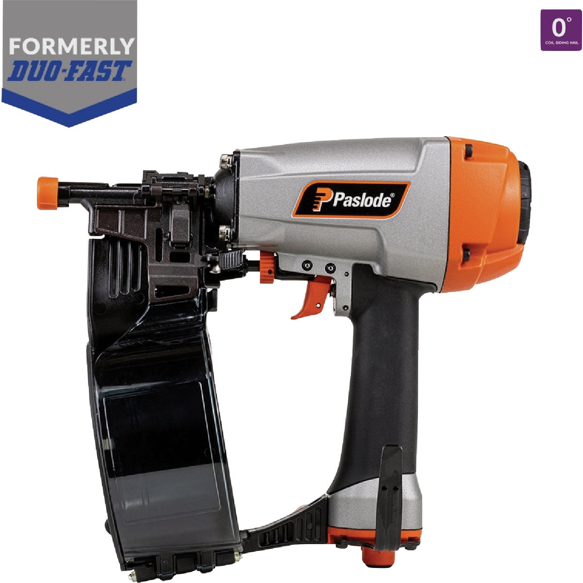 Paslode 0 Degree 2-1/4 In. Pneumatic Coil Siding Nailer Image 1