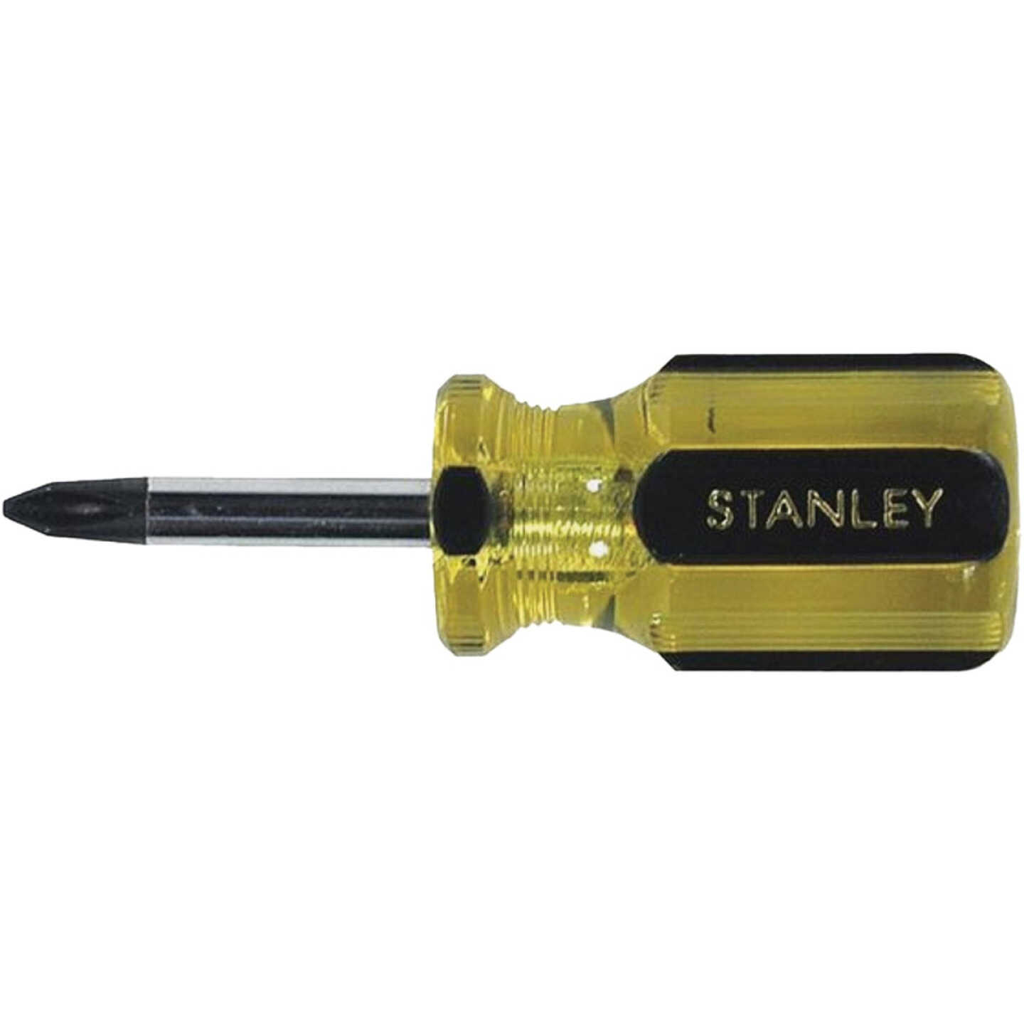 Stanley 100 PLUS #2 x 1-3/16 In. Stubby Phillips Screwdriver with Blk Oxide Tip Image 1