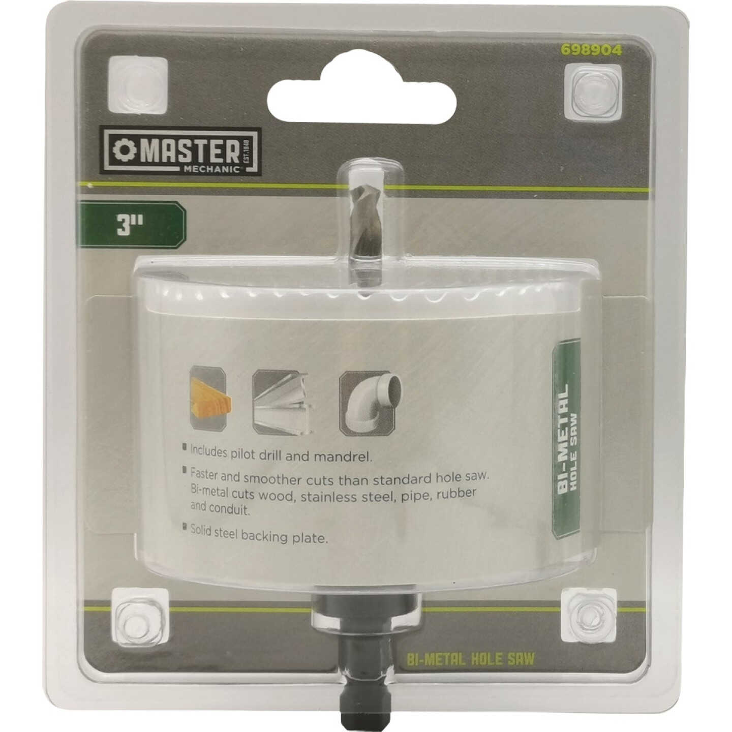 Master Mechanic 3 In. Bi-Metal Hole Saw Image 1