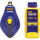 Irwin STRAIT-LINE Speed-Line 100 Ft. Chalk Line Reel and Chalk, Blue Image 1