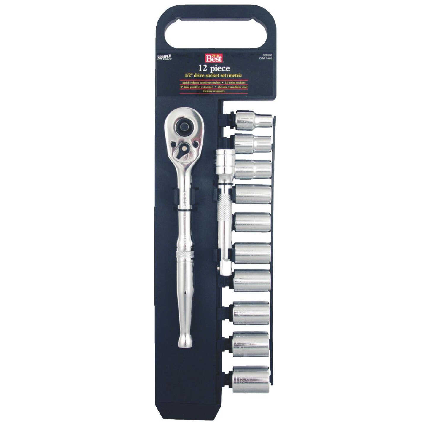 12PC MET 1/2" SOCKET SET Image 1