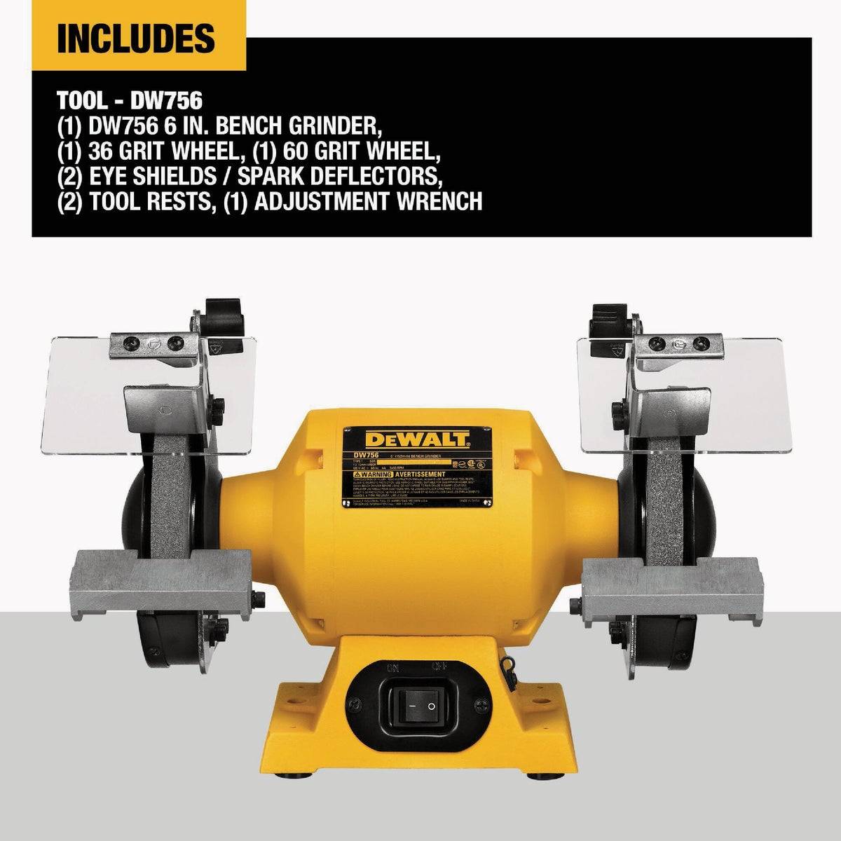 DEWALT 6 In. Bench Grinder Image 2