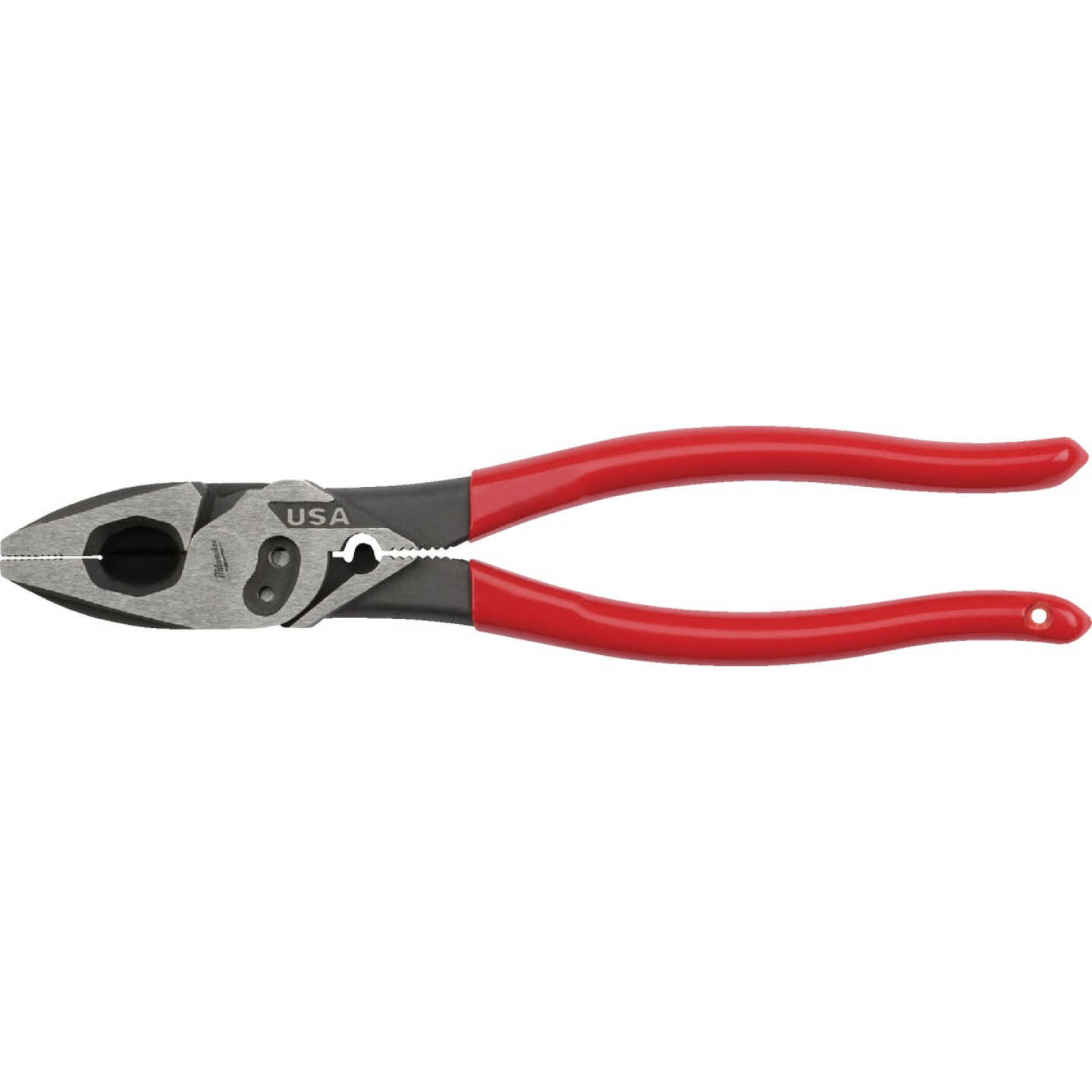 Milwaukee 9 In. Dipped Grip Linesman Pliers with Crimper and Bolt Cutter Image 1