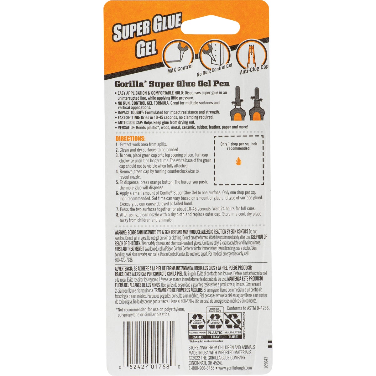 Gorilla 0.19 Oz. Super Glue Gel Pen Image 5