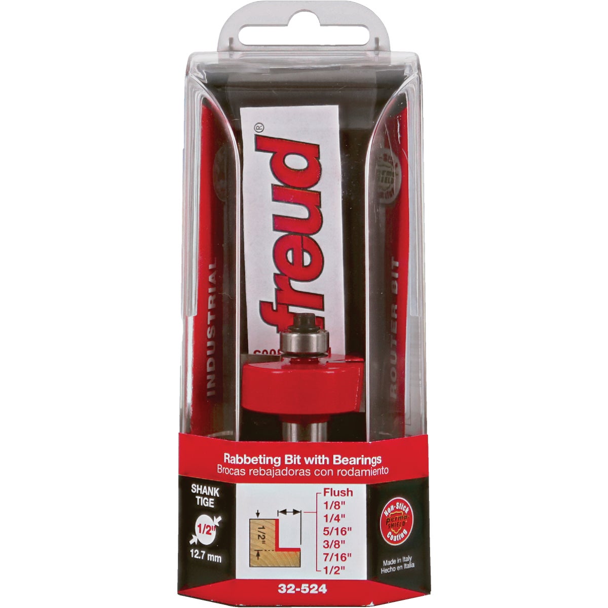 Freud 1/2 In. Shank Rabbeting Router Bit Set with Bearings
