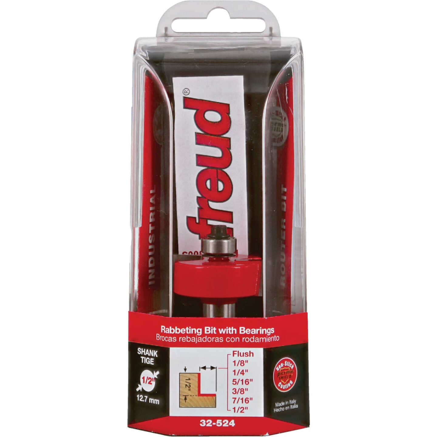 Freud 1/2 In. Shank Rabbeting Router Bit Set with Bearings Image 1