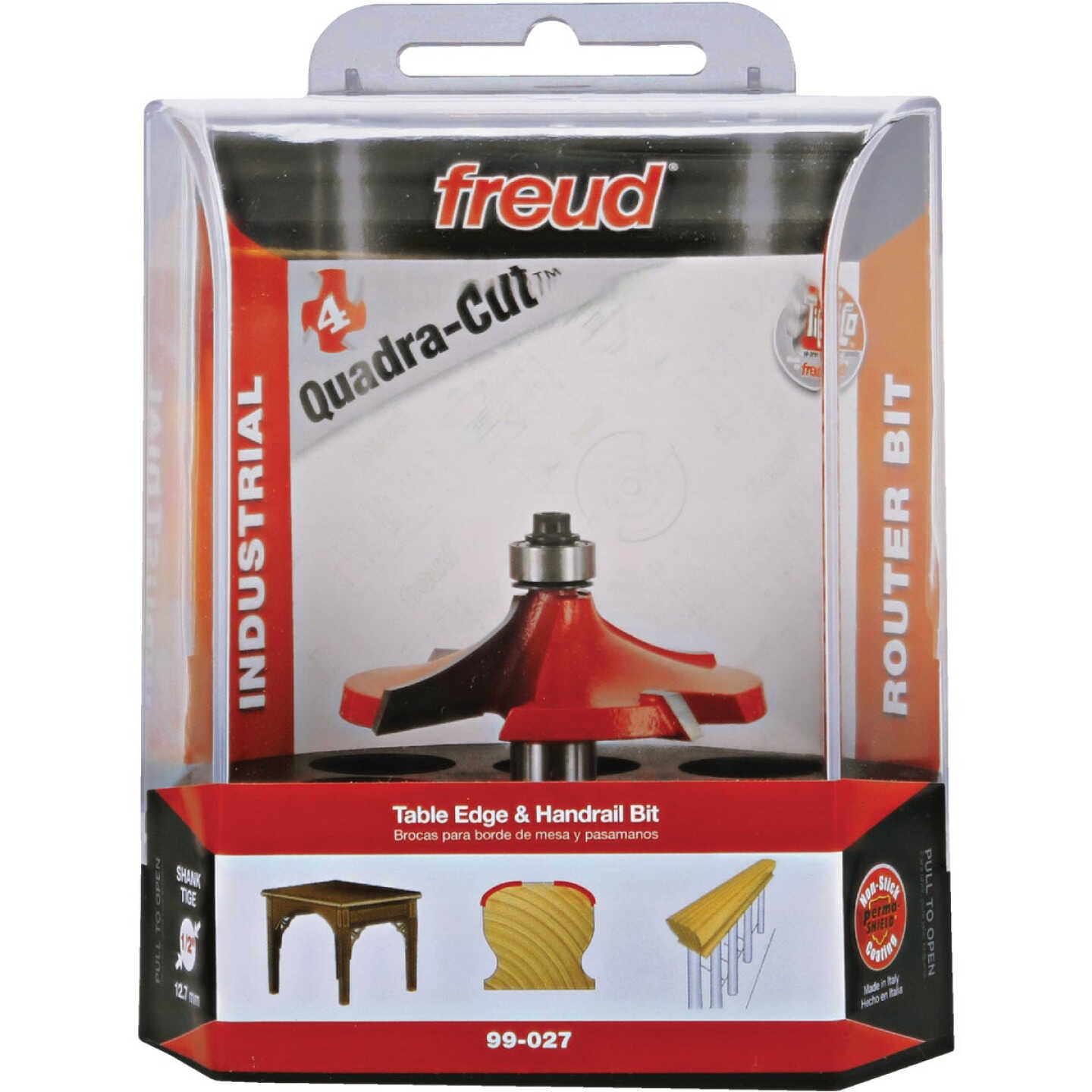 Freud 2-19/32 In. Quadra-Cut Table Edge & Handrail Router Bit Image 1