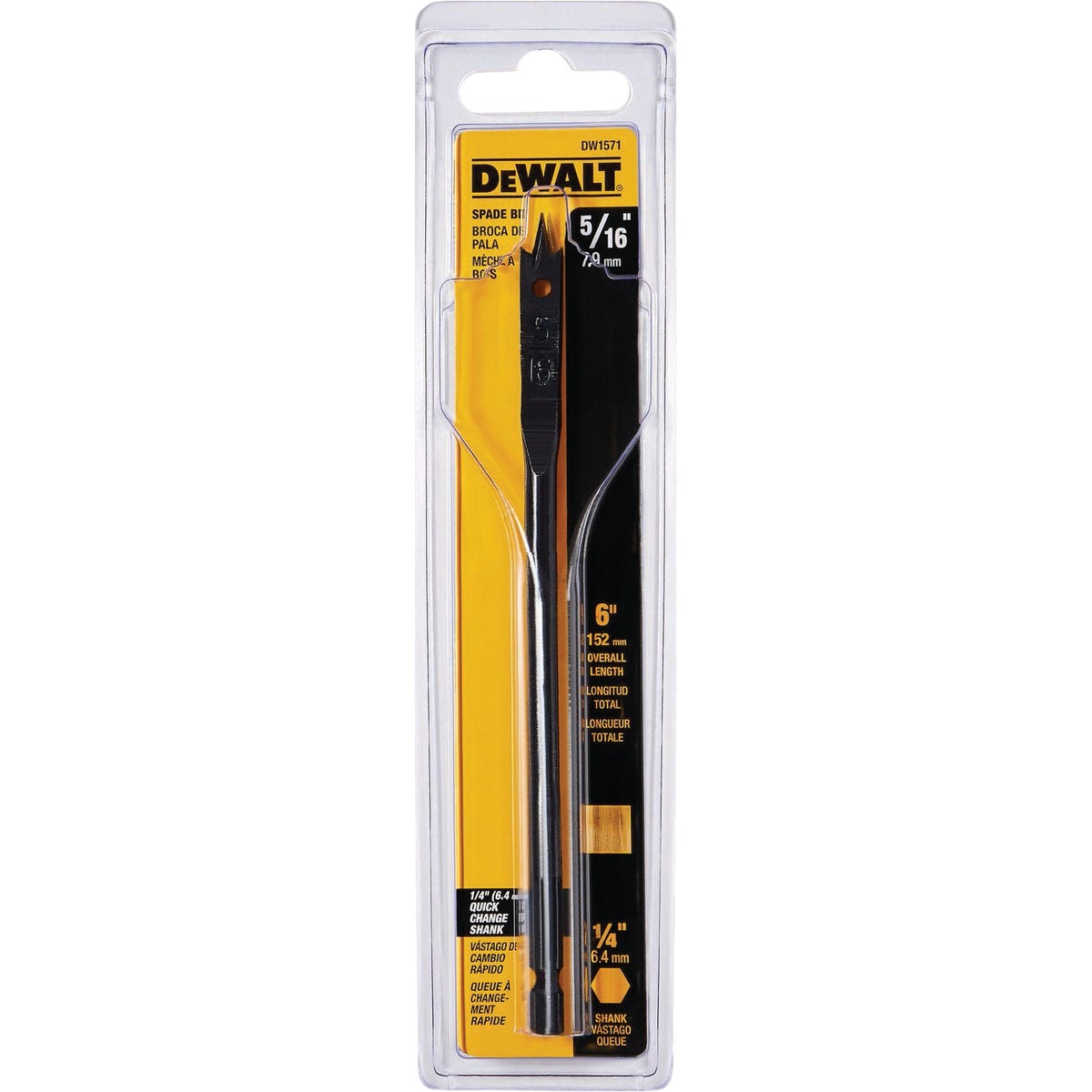 DEWALT 5/16 In. x 6 In. Wood Boring Bit