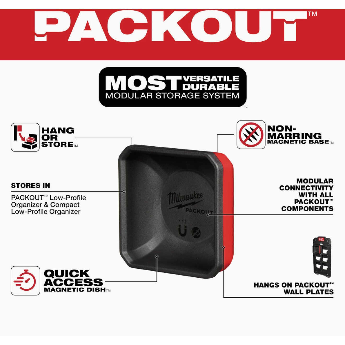 Milwaukee PACKOUT Magnetic Bin Image 2