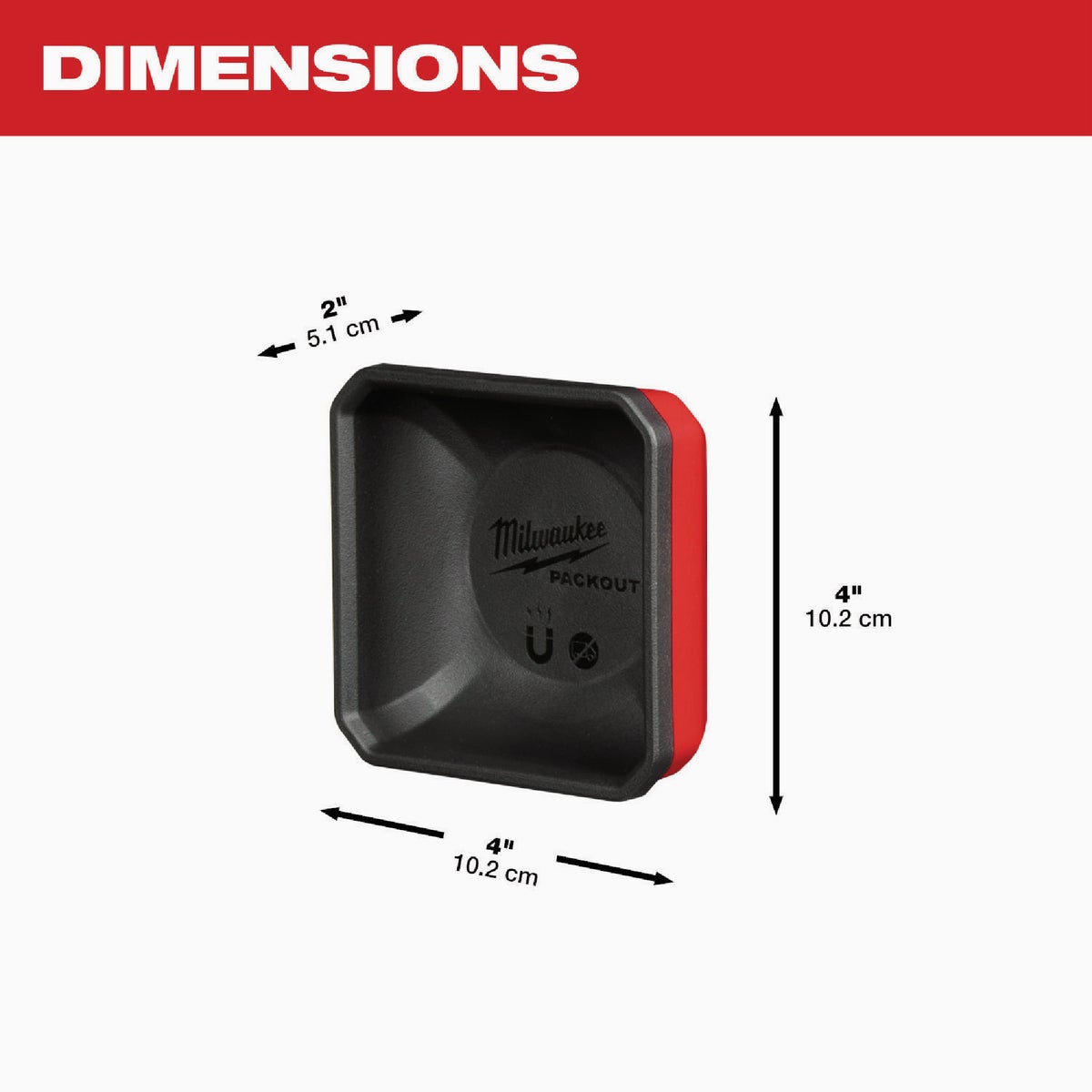 Milwaukee PACKOUT Magnetic Bin Image 3