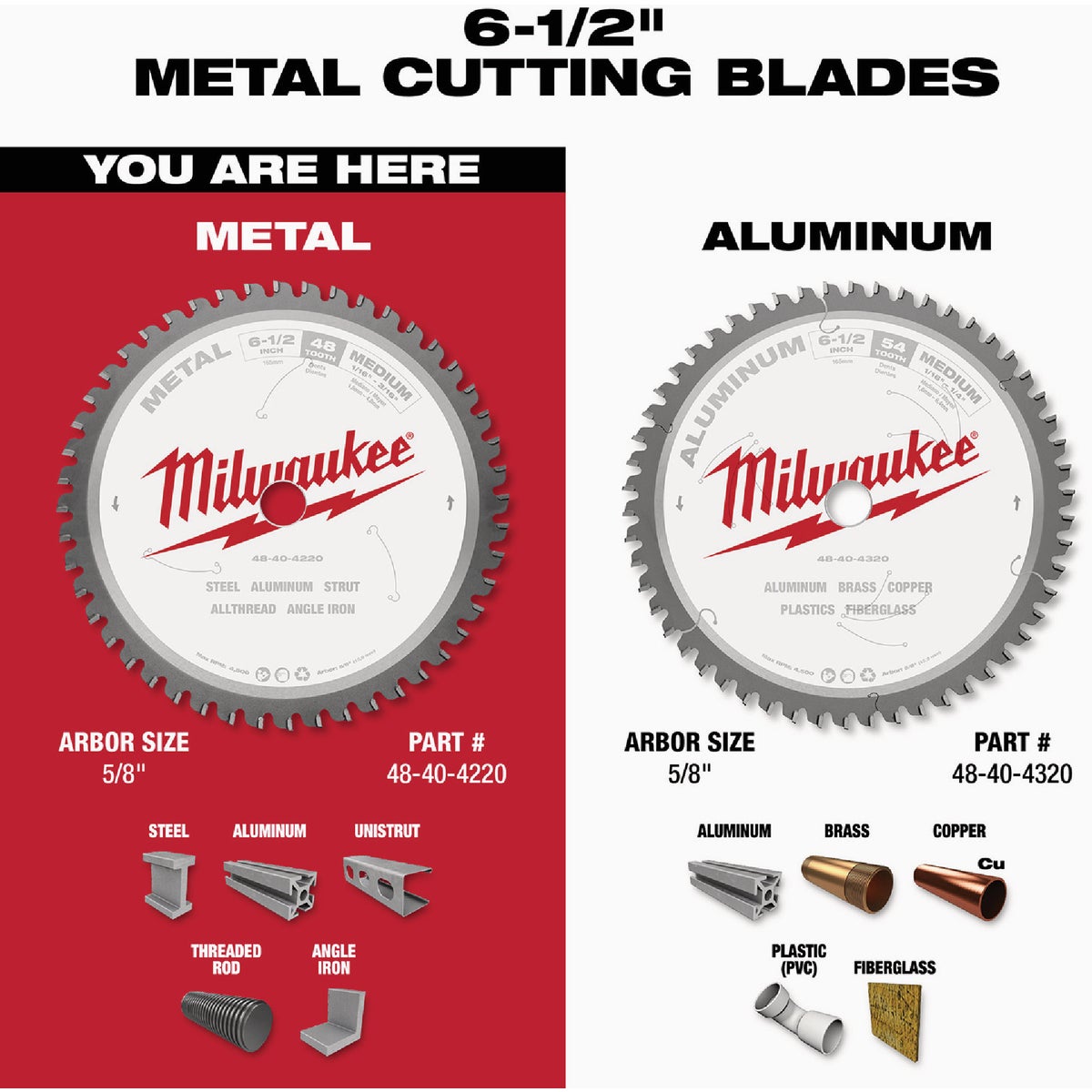 Milwaukee 6-1/2 In. 48-Tooth Metal Circular Saw Blade Image 5