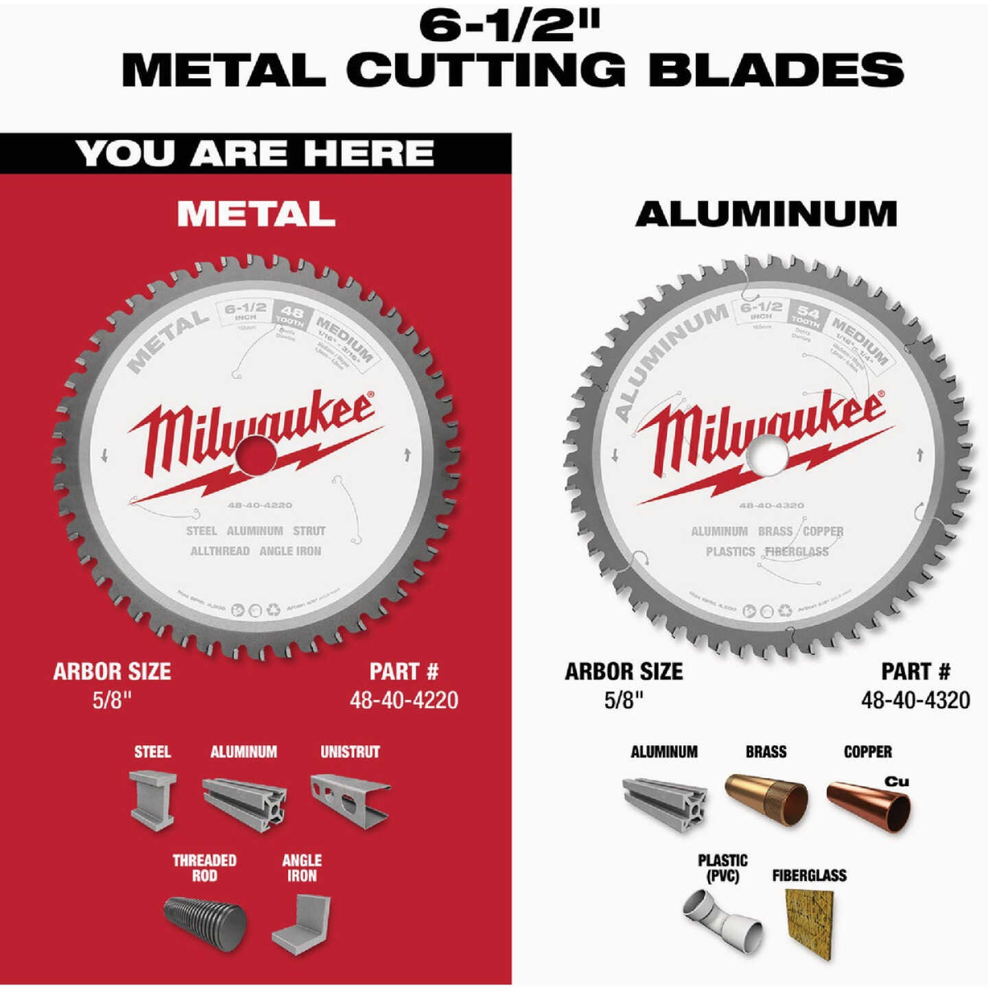 Milwaukee 6-1/2 In. 48-Tooth Metal Circular Saw Blade Image 5
