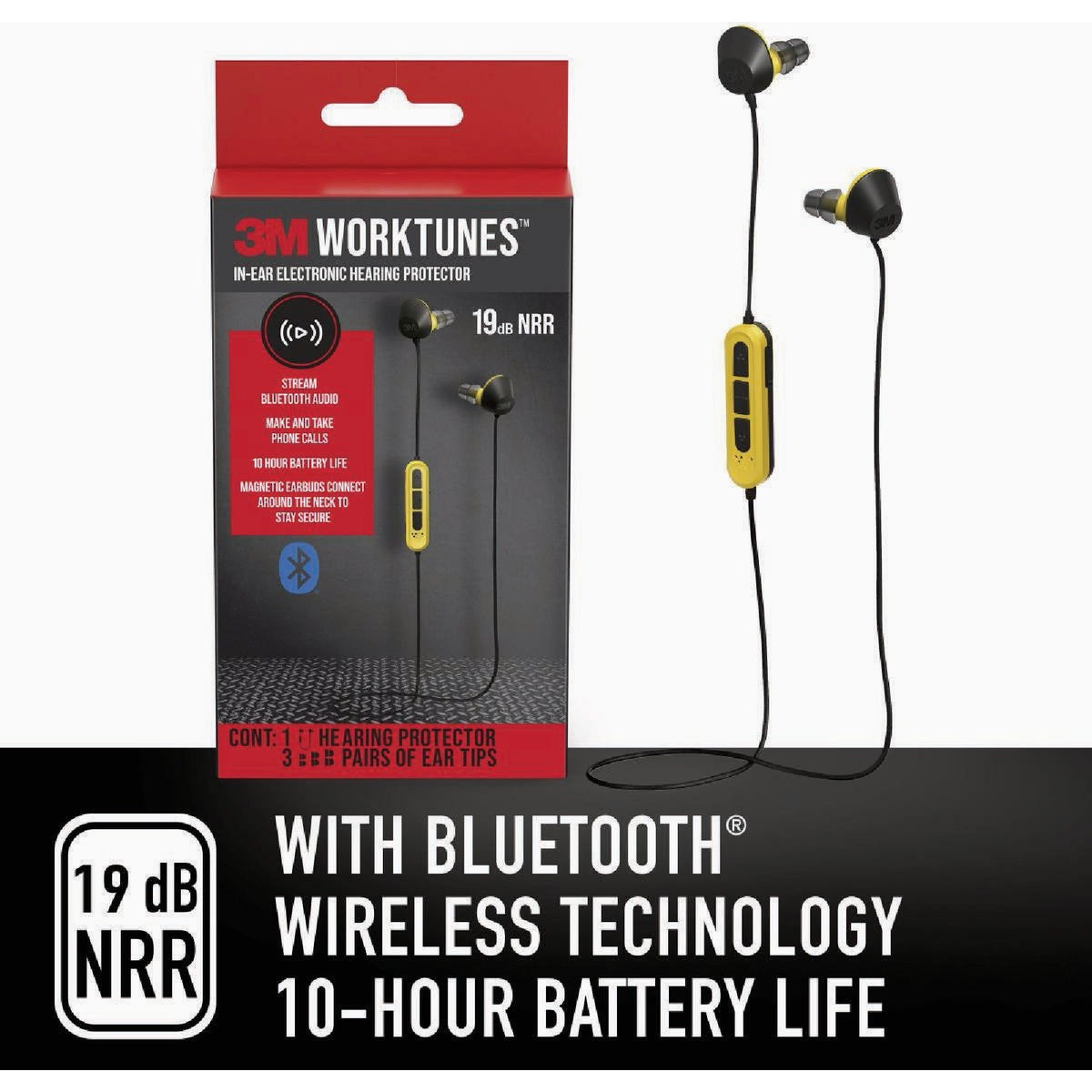 3M WorkTunes In-Ear Electronic Hearing Protector Image 6