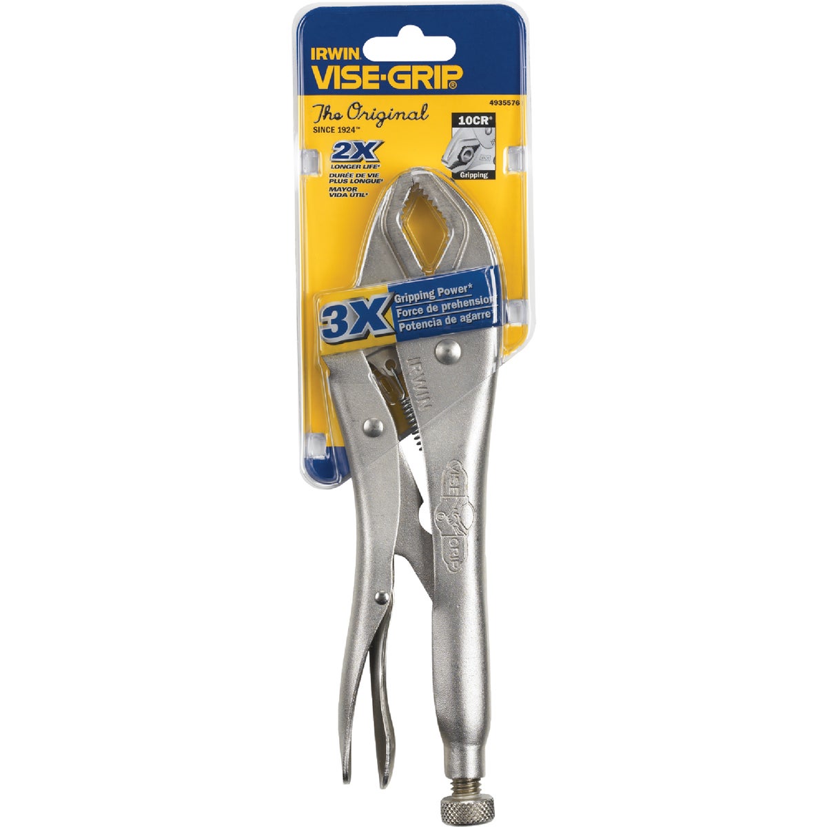 Irwin Vise-Grip The Original 10 In. Curved Jaw Locking Pliers (without Wire Cutter) Image 3