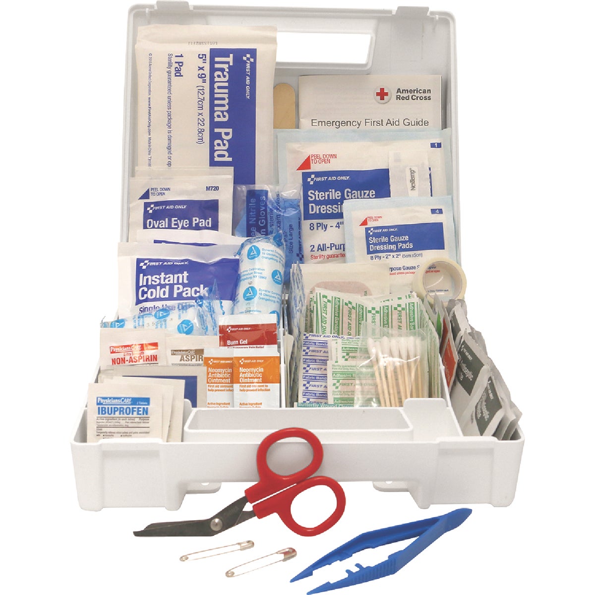 First Aid Only First Aid Kit with Plastic Case (180-Piece) Image 1