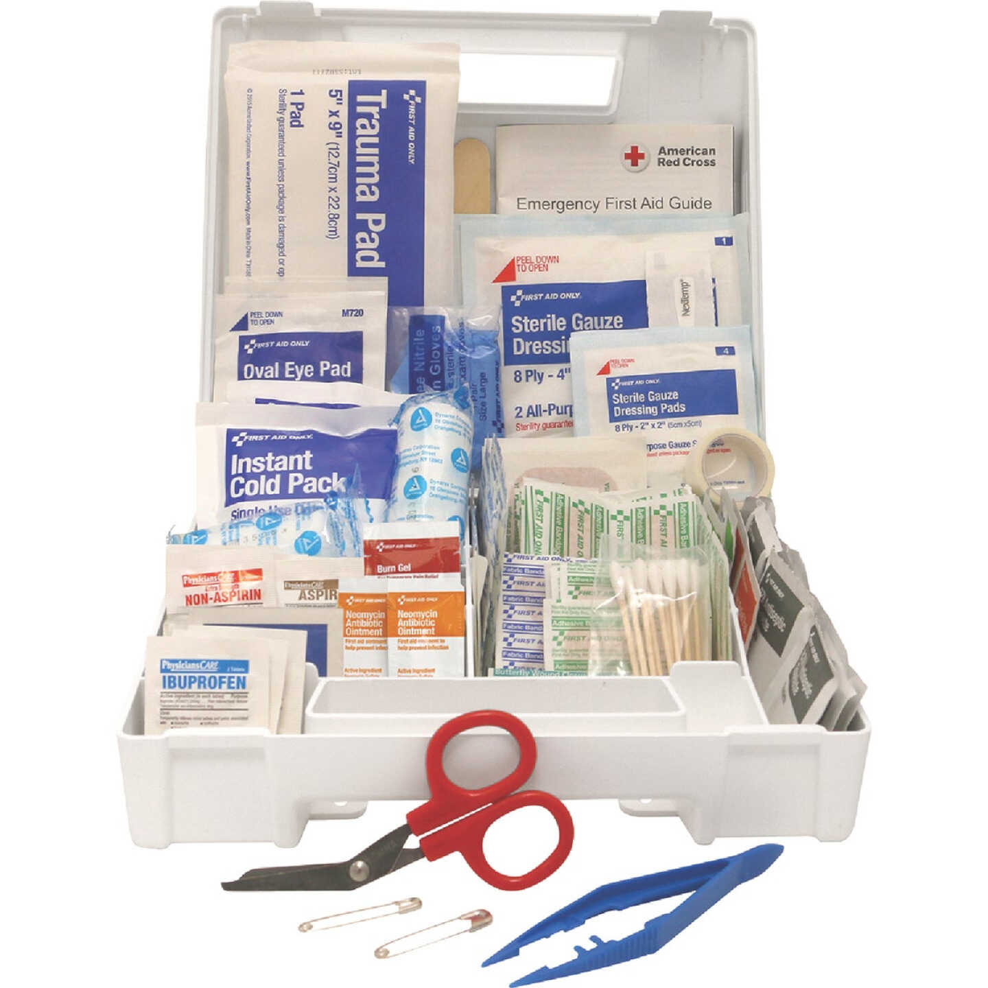First Aid Only First Aid Kit with Plastic Case (180-Piece) Image 1
