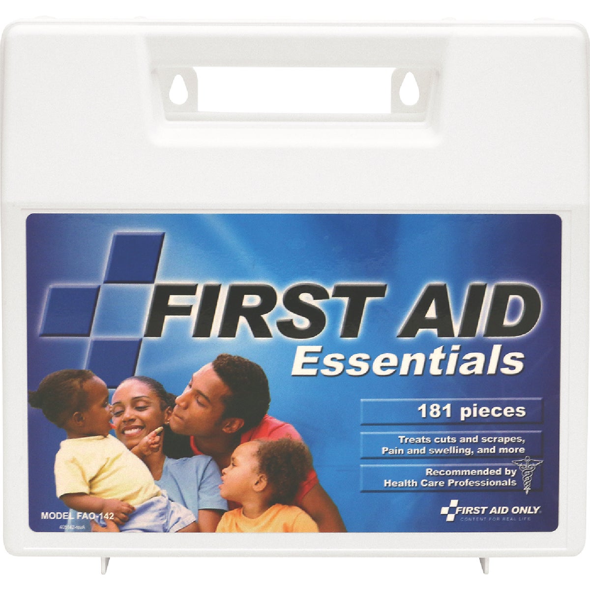 First Aid Only First Aid Kit with Plastic Case (180-Piece) Image 3