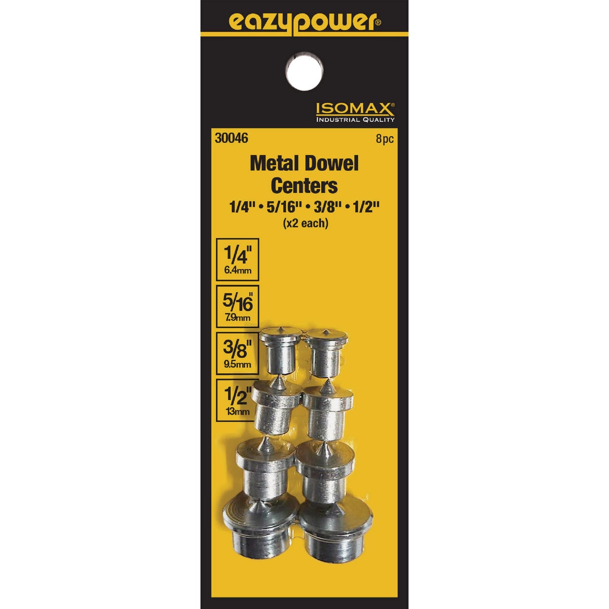Eazypower Corporation Steel Plated Dowel Center Set (8-Piece)