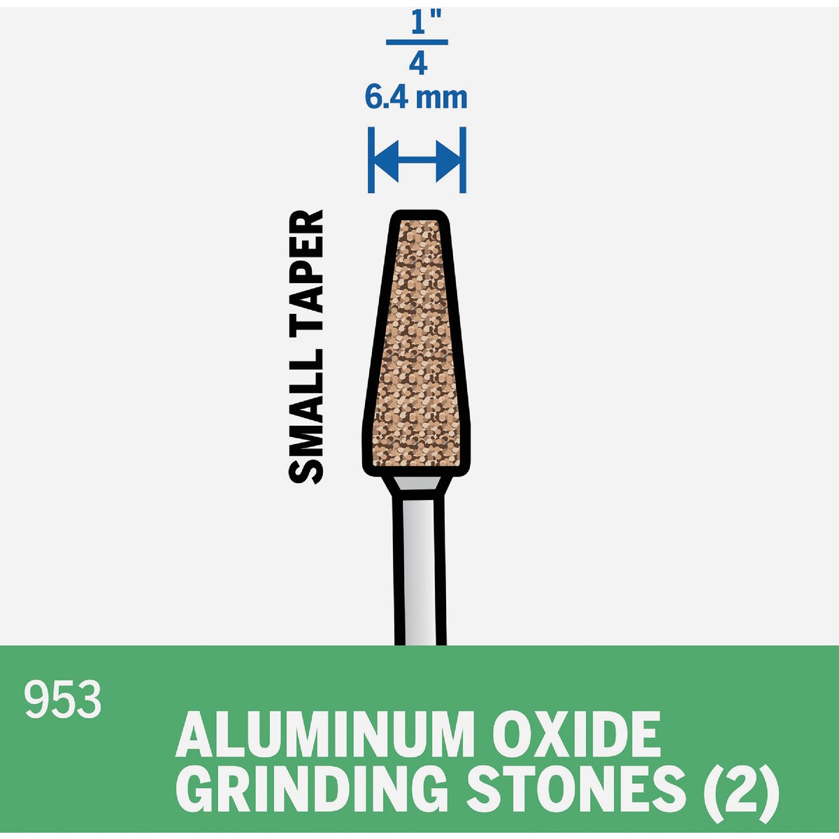 Dremel 1/4 In. Aluminum Oxide Grinding Stone Image 4