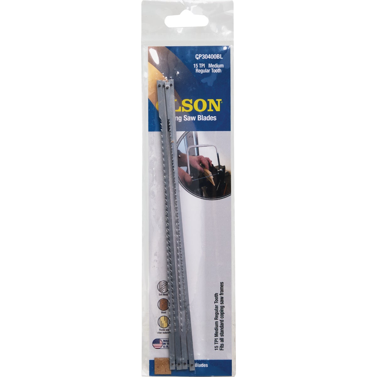 Olson 6-1/2 In. 15 TPI Coping Saw Blade (4-Pack)