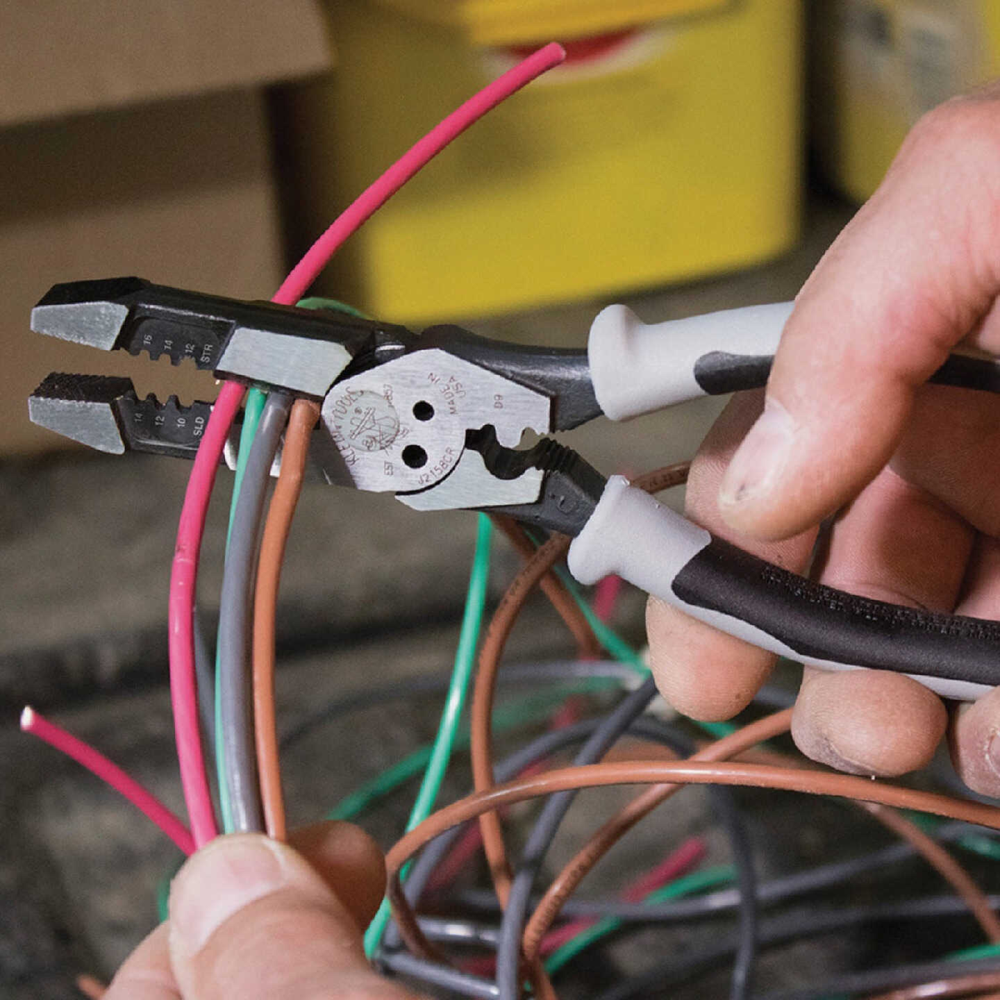 Klein 8 In. Hybrid Pliers Crimper & Stripper Image 4