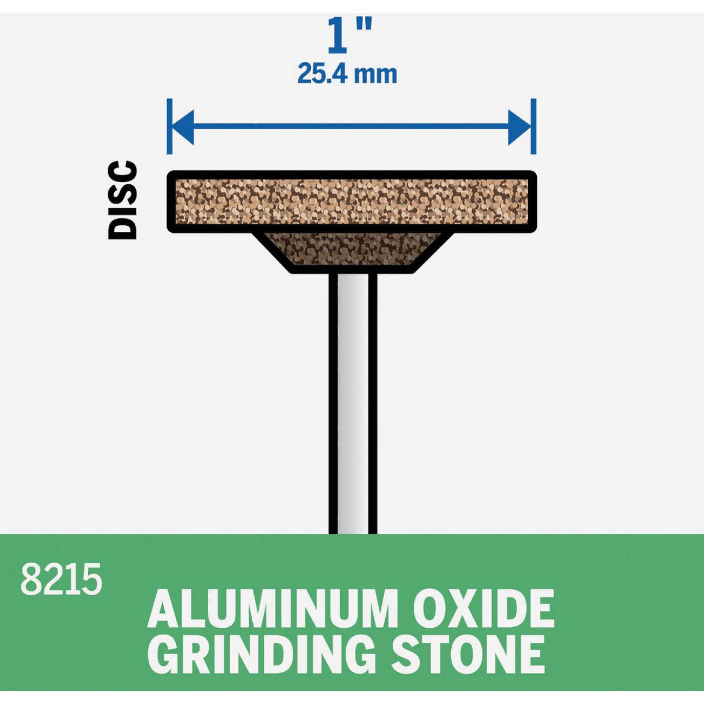 Dremel 1 In. Aluminum Oxide Grinding Stone Image 3
