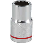 Channellock 1/2 In. Drive 1/2 In. 12-Point Shallow Standard Socket Image 1