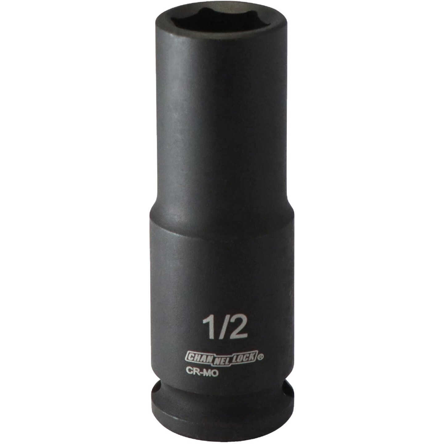 Channellock 3/8 In. Drive 1/2 In. 6-Point Deep Standard Impact Socket Image 1