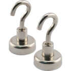 MagnetSource Grade 42 Neodymium 28 Lb. Capacity Magnet Hook (2-Pack) Image 1