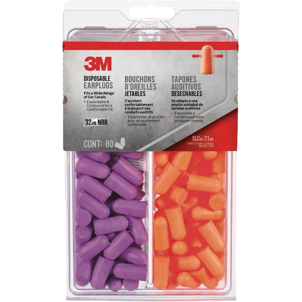 3M Disposable Earplugs (80-Pair) Image 1