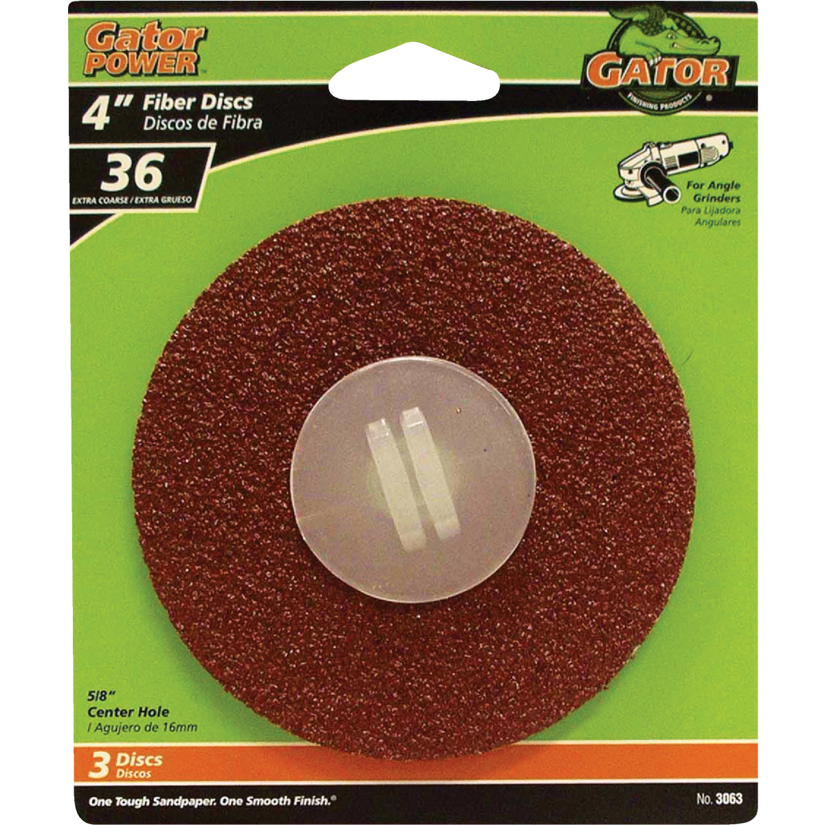 Gator Blade 4 In. 36 Grit Fiber Disc (3-Pack)