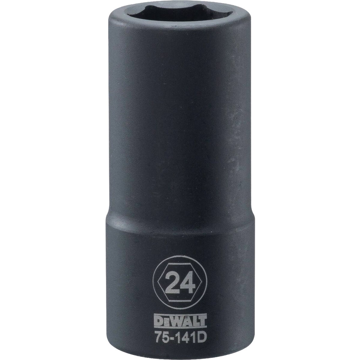 DEWALT 3/4 In. Drive 24mm 6-Point Deep Metric Impact Socket Image 1