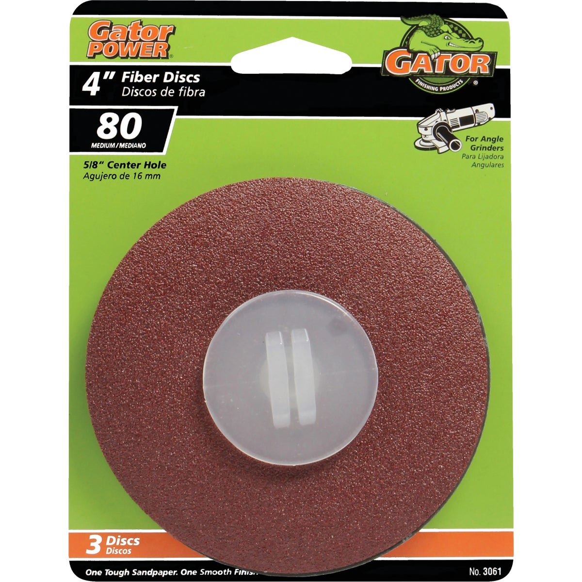 Gator Blade 4 In. 80 Grit Fiber Disc (3-Pack)