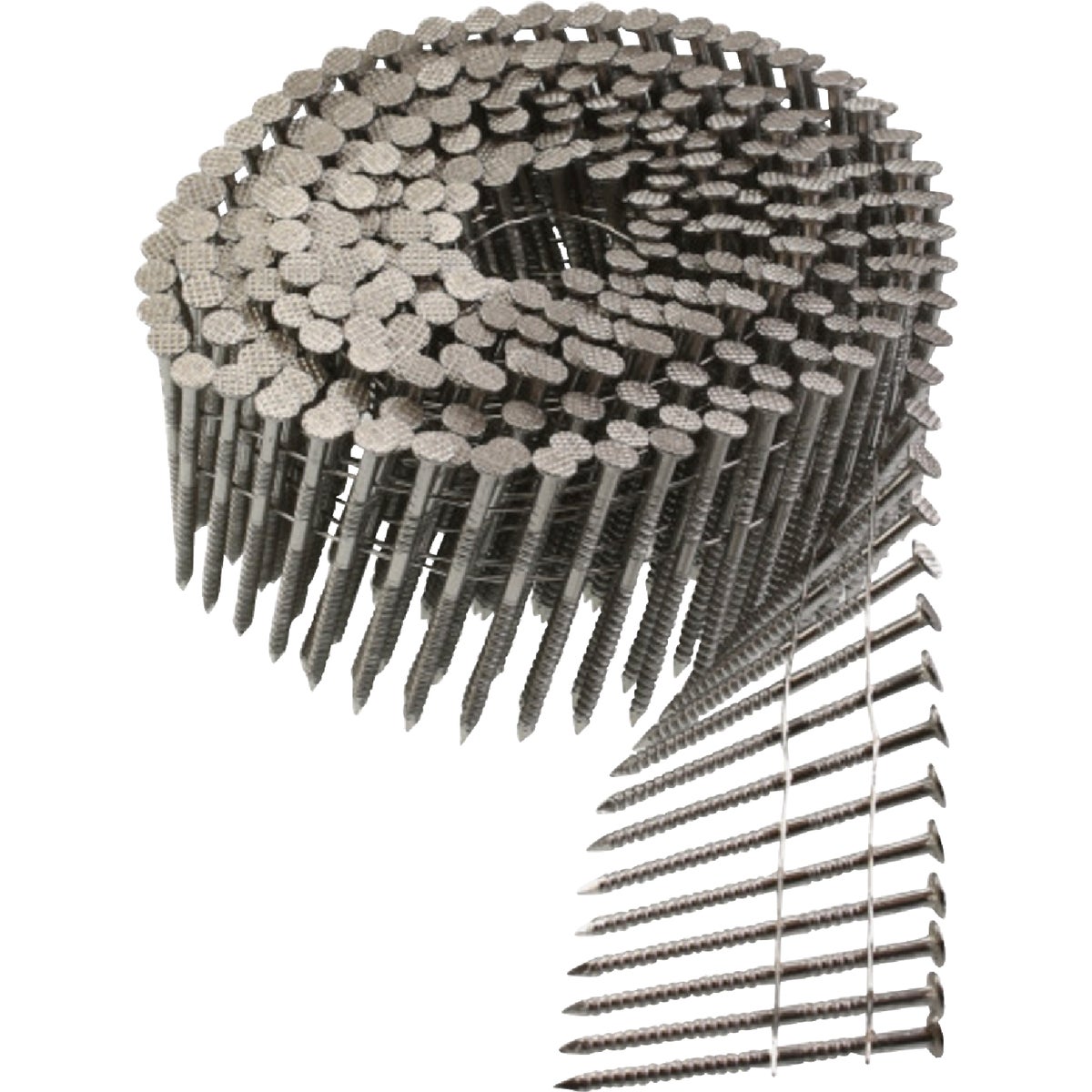 15 Wire Coil, Full Round Head, Ring-Shank Siding Nail  1-3/4 in. Type 304 (3600-Qty)