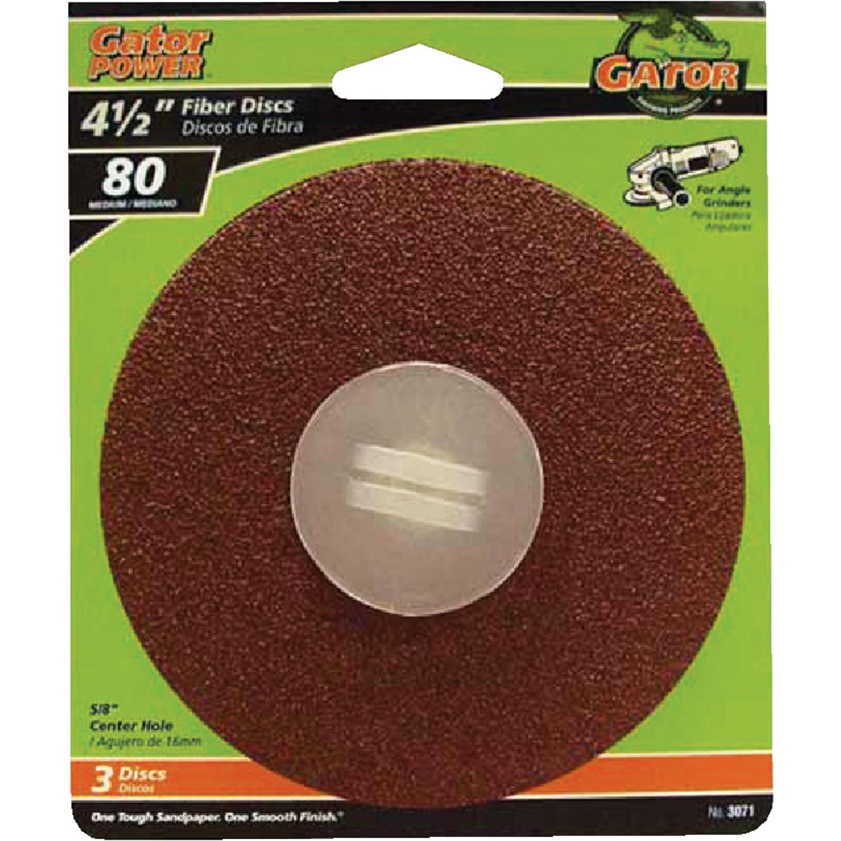Gator Blade 4-1/2 In. 80 Grit Fiber Disc (3-Pack)